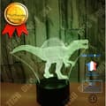Miniatyrbild 1 av 4: Nattljus - NIAZHY - 3D dinosaurie - Touch - 7 färger - LED
