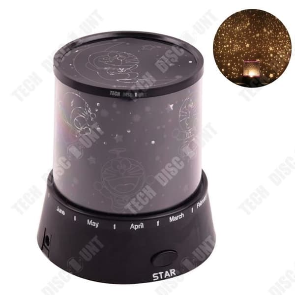 TD® Starry Sky-lampa med 6-läges pulver Romantisk kreativ projektor Lysande leksak Nattlampa för barns säng Trådlösa Starlights