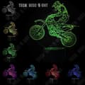 Miniatyrbild 4 av 4: Liten TD® nattlampa Taktila modeller Motorcykellook Illusion Lampa