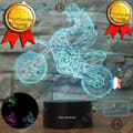 Miniatyrbild 1 av 4: Liten TD® nattlampa Taktila modeller Motorcykellook Illusion Lampa