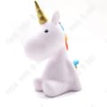 Miniatyrbild 2 av 4: TD® XX Small 36-2E-011W Barn Unicorn LED nattlampa Plast Vit och flerfärgad Normal eller timerläge H17,5 x 8,5 x 12