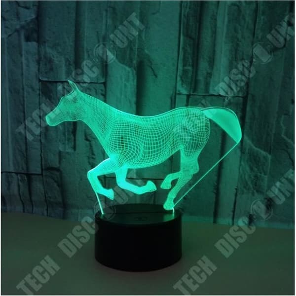 TD® 3D Colorful Night Light Galopphäst