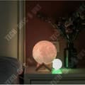 Miniatyrbild 4 av 4: TD® 3D Månlampa - USB-port - Träställ - 20 cm