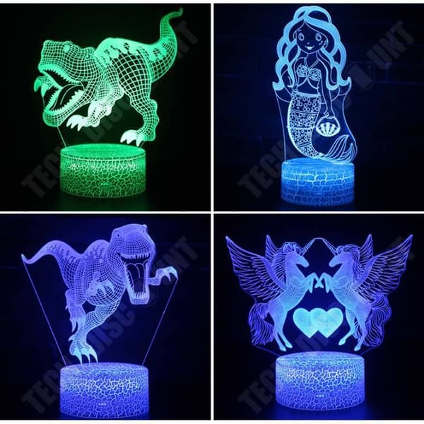 TD® Colorful 3D Touch Night Light Pa-95