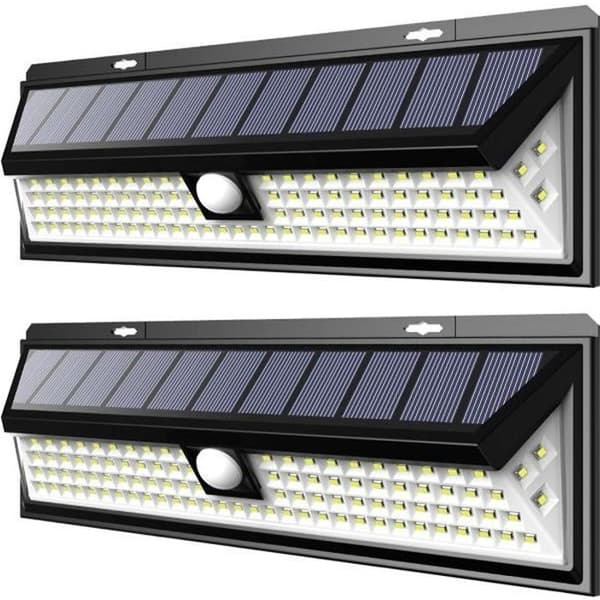 WoWa® 2-pack utomhussollampa - 54 LED - Vattentät - Rörelsedetektor - Trådlös belysning