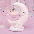 Miniatyrbild 3 av 3: Tecknad Unicorn Moon Resin Night Light - Rosa - Baby - Batteridriven - 11*15cm