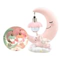 Miniatyrbild 2 av 3: Tecknad Unicorn Moon Resin Night Light - Rosa - Baby - Batteridriven - 11*15cm