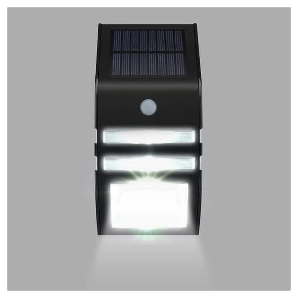 [Solar LED-vägglampa]2-pack soldrivna utomhuslampor Automatiska rörelsesensorer som drivs av solenergi...