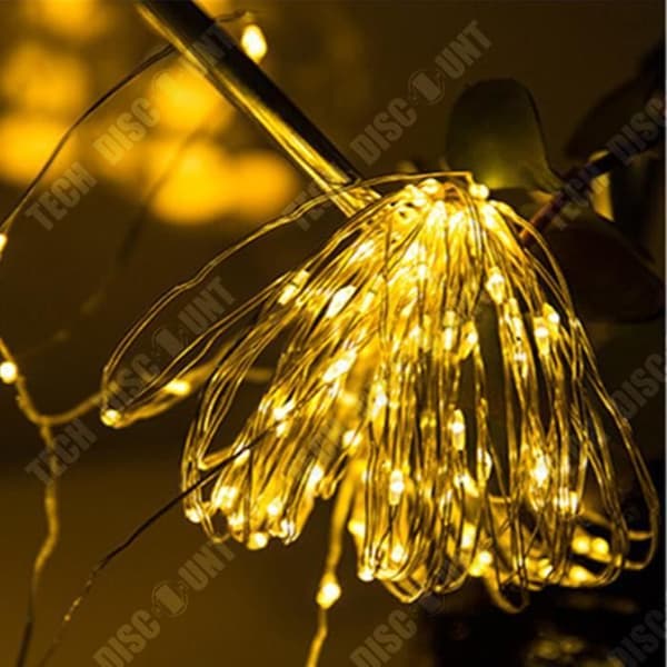 LED Ljusgirland - Tech Discount® - 100 LEDs - Fjärrkontroll - 10m - IP44