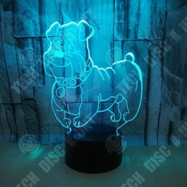 TD® 3D LED nattljus Kreativ personlighet Energibesparande stämningsljus LED sänglampa