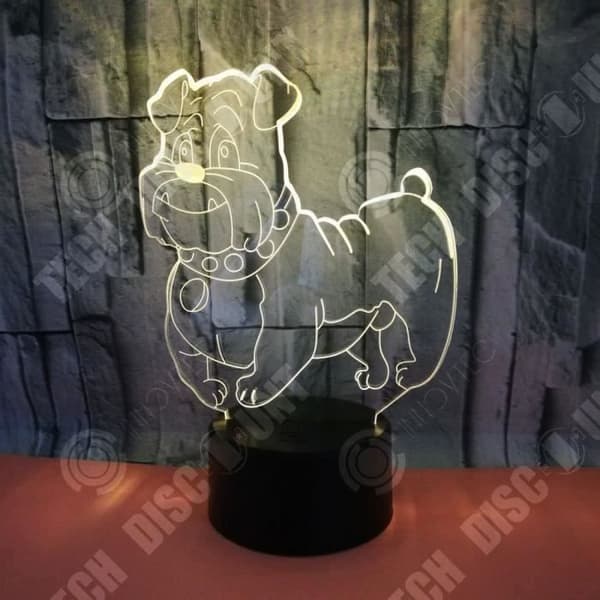 TD® 3D LED nattljus Kreativ personlighet Energibesparande stämningsljus LED sänglampa