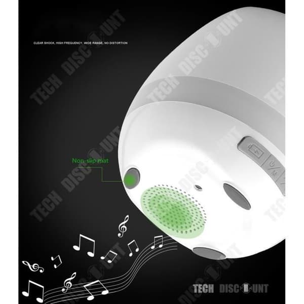 TD® Blomkruka inomhus utomhus vit musikalisk bluetooth-ljushögtalare nattlampa trådlös magisk smart multifunktion