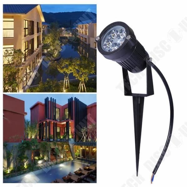 TD® 2 st 5W vattentät utomhus trädgårdssolljus för gräsmatta Uppfart Yard Uppfart Uteplats Däck Gångväg Extern spotlight