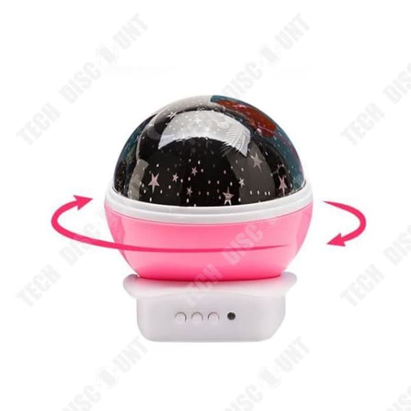 TD® projektionslampa Nattljus Baby Star projektionsljus Barn sänglampa med 360 graders LED för baby Anni Gift w5
