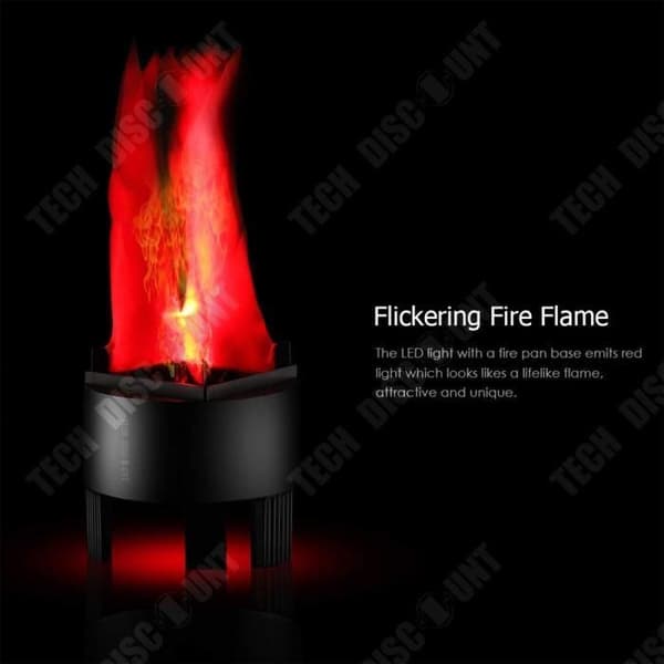 TD® Light flame scen halloween dekorationer led ljus bar lampa elektronisk glödande effekt tyg lågor eld natur tärningar