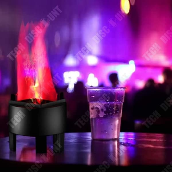 TD® Light flame scen halloween dekorationer led ljus bar lampa elektronisk glödande effekt tyg lågor eld natur tärningar