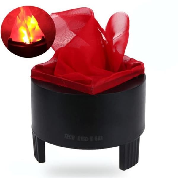 TD® Light flame scen halloween dekorationer led ljus bar lampa elektronisk glödande effekt tyg lågor eld natur tärningar