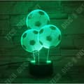Miniatyrbild 2 av 4: TD® Fotboll 3D Akryl Stereo Vision Light 7 färgskiftande USB Sovrum Nattlampa Nattlampa Kreativ heminredning