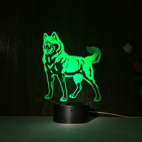 TD® 3D LED Nattljus Touch Fjärrkontroll sjuhastighetsdimande Akryl sänglampa