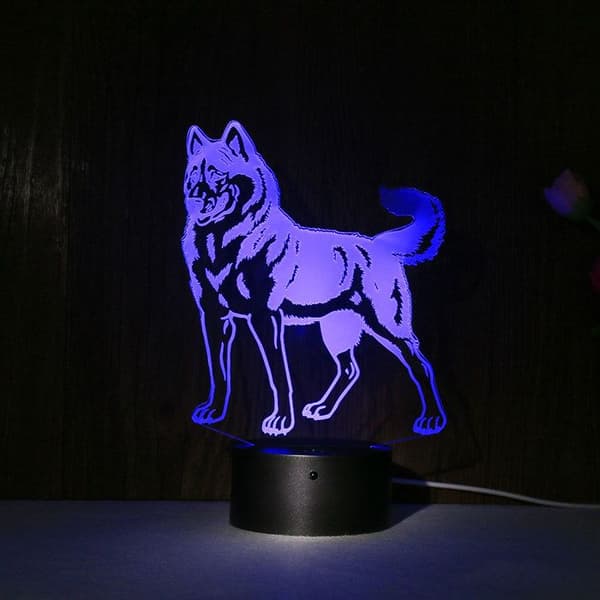 TD® 3D LED Nattljus Touch Fjärrkontroll sjuhastighetsdimande Akryl sänglampa