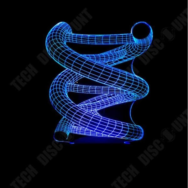 TD® -3D Nattljus 3D Visual Bulb Nattljus Optisk Illusion Söt Färgglad Bordslampa Liten Usb Bordslampa