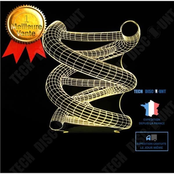 TD® -3D Nattljus 3D Visual Bulb Nattljus Optisk Illusion Söt Färgglad Bordslampa Liten Usb Bordslampa