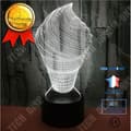 Miniatyrbild 1 av 4: TD® Dekorativ USB-glass 7 färger Fjärrkontroll Optisk illusion Nattljus 3D-visualisering Bordsbordslampa Z19855