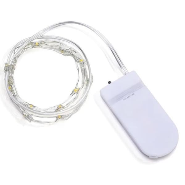 TD® Vattentät LED Koppartråd Stjärna Fairy Lights Christmas Fairy Lamp Bröllopsfest Dekor, Varmvit 2m An0