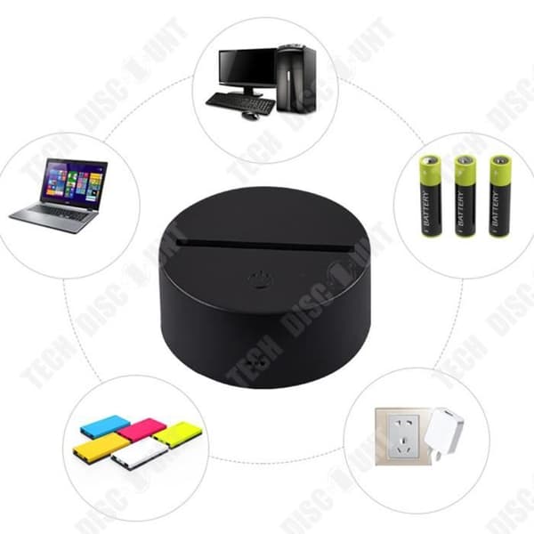 TD® Creative Cartoon USB-driven 3D Touch tredimensionell bordslampa LED-nattlampa Söt nattlampa för barn