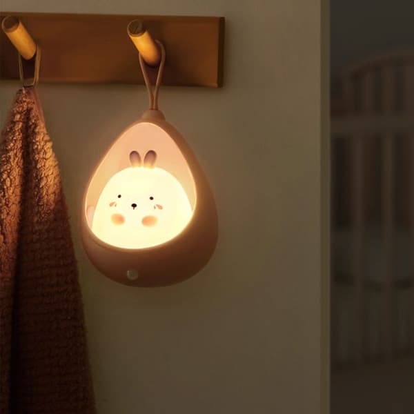 Nattljus - TD® - Mänsklig sensor - USB uppladdningsbar - LED - Svart silikon