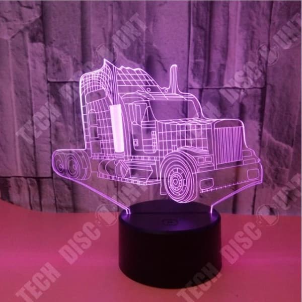 TD® 3D Night Light Färgglad nyckel