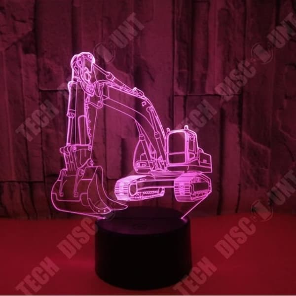 TD® 3D färgglad nattlampa FKT27