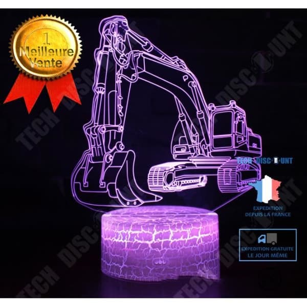 TD® 3D färgglad nattlampa FKT27