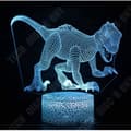 Miniatyrbild 2 av 4: TD® 3D nattlampa för hologramlampa för barns sovrum, CROWNSTARQI, bästa julklappar (T Rex och 3 dinosaurier