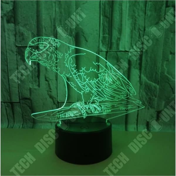 TD® Parrot 3D nattljus