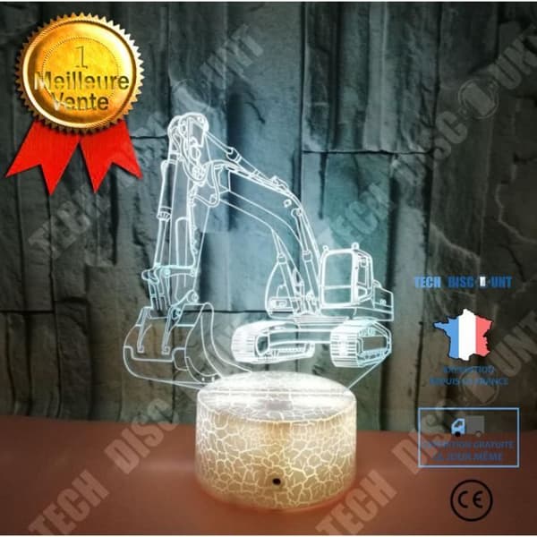 TD® 3D Colorful Touch Night Light RE1FD1