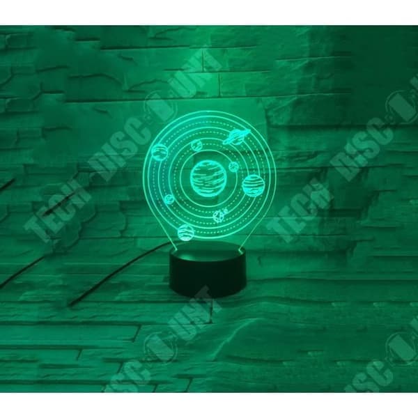 TD® 1st LED Nattljus 3D Universum Solsystem Kreativ Färgglad Dekorativ Lampa för Barnrum LED STRIP - LED STRIP