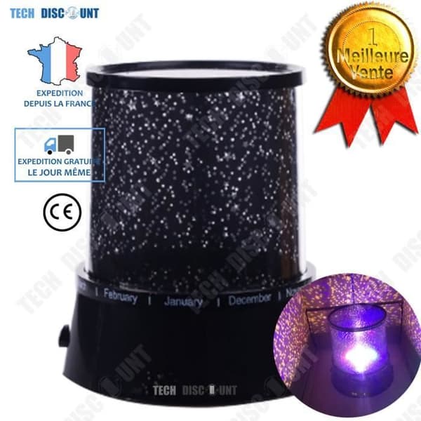 TD® Rund lampa sängbord skrivbord nattlampa stjärnor nattlampor USB färgglad dekoration kreativa produkter natthimlen rymden