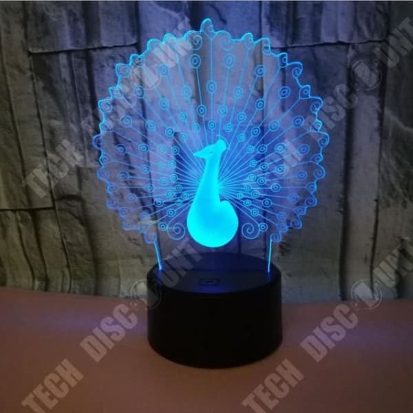 TD® 3D Colorful Touch Night Light MO-74
