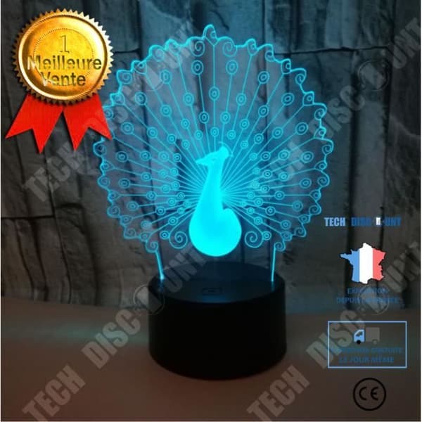 TD® 3D Colorful Touch Night Light MO-74
