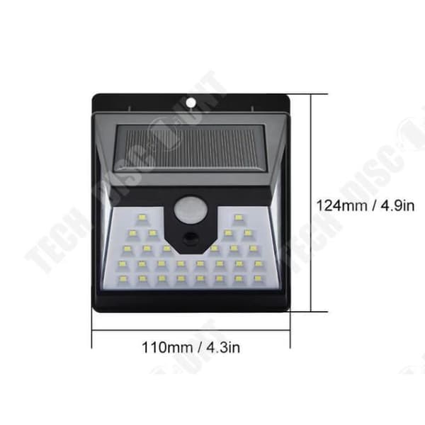 TD® Outdoor Solar Light 100led, 4-pack Outdoor Solar Light Rörelsesensor 270° vattentät belysning, för trädgård