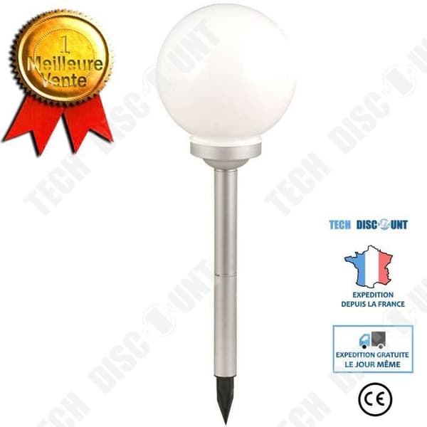 TD® Solar LED-stolpeljus Trädgårdslampa Uteplats Balkongbelysning Damm Light Globe - Utomhusbelysning Tillbehör