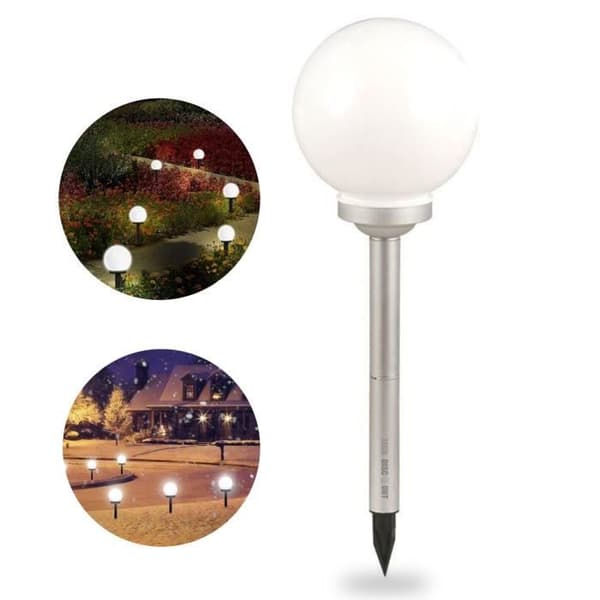 TD® Solar LED-stolpeljus Trädgårdslampa Uteplats Balkongbelysning Damm Light Globe - Utomhusbelysning Tillbehör