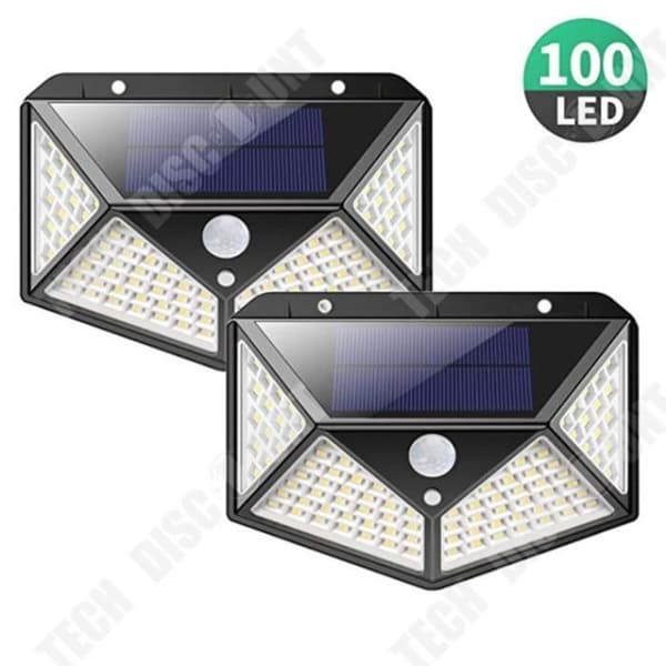 TD® Outdoor Solar Light 100led, 4-pack Outdoor Solar Light Rörelsesensor 270° vattentät belysning, för trädgård