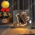 Miniatyrbild 2 av 4: TD® Blandad BORDSLAMPA - 3D nattlampa Kreativ belysning Heminredning - Hund - gul QP™