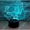 Miniatyrbild 2 av 4: TD® xm12947-3D Nattljus Abstrakt Cirkel Kärleksknop 3D Glödlampa 3D Holografisk Illusion Ljus 7 Färgskiftande Lu