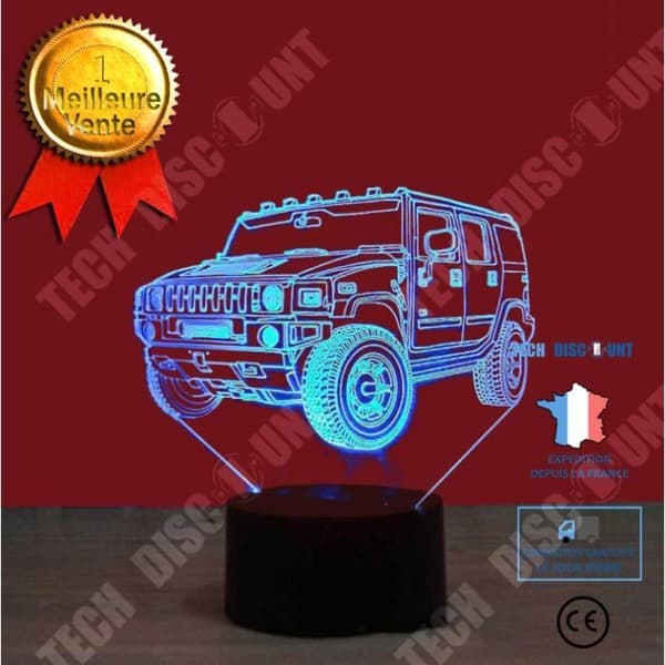 TD® Colorful Touch 3D Night Light DA-89