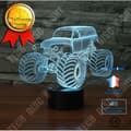 Miniatyrbild 1 av 4: TD® 3D färgglad nattlampa RE30F0