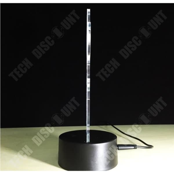 TD® 3D Nattljus Vit Illusion Nattljus 7 Touch-knappar LED-ljus YZZ81213008WH cbas