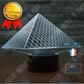 Miniatyrbild 1 av 4: TD® Pyramid 3D Akryl Stereo Vision Lampa 7 färgskiftande USB Sovrum Nattlampa Nattlampa Creative Vakantie Heminredning
